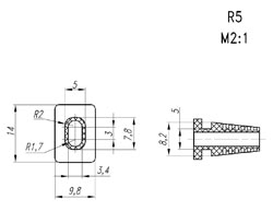 Flexible input R5 Black