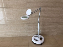 Floor stand on wheels FS3 for lamps, ring loop