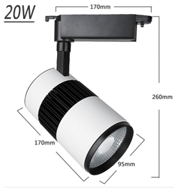 Housing  Spot light 20W, COB, 170 * 95 * 260