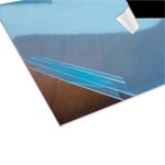 Reflective aluminized<gtran/>  PET film 150x150x0.2 mm<gtran/>