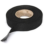  Cloth sticky harness tape (25mm*15m*0.3mm), black