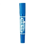 Permanent marker double К-0918, 6+2mm, blue