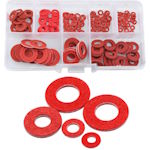 Set of insulating washers M2-M8 210pcs. electric cardboard