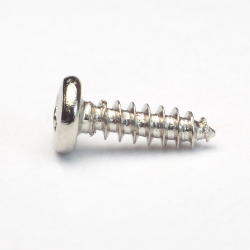 Self-tapping screw 2,3x8mm round head nickel plated