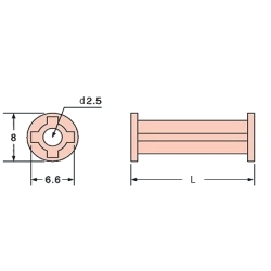 Mounting stand BFF-15 L = 15mm plastic