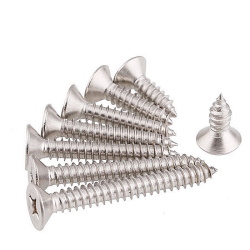 Stainless steel screw KA 1x3mm countersunk. PH stainless steel 304