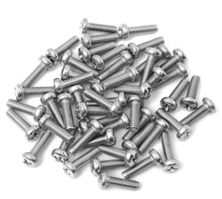 Galvanized screw M4x5mm half round PH