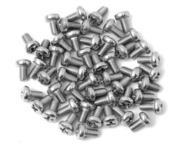 Galvanized screw M3x4mm half round PH