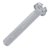 Screw plastic M4x25mm half round PH, transparent PC