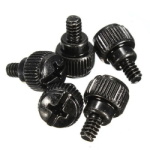 Screw UNC6-32 L=5.5mm knurled black