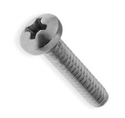 Galvanized screw M2x5mm half round PH