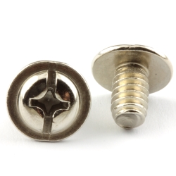 Nickel plated screw UNC1/4-20x10x14 with inch thread