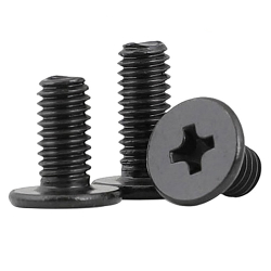 Screw M3x5mm flat head PH black