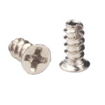 Nickel-plated self-tapping screw KT 4x8mm secret. PH