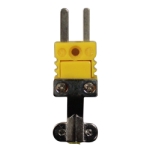 Device plug for thermocouple NZK-11, with wire clamp