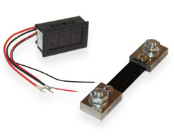 Panel ammeter  LED 100A, with FL-2/0.5 shunt