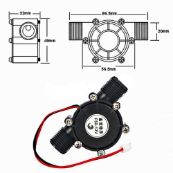 Генератор миниатюрный Hydro-F50-12V постоянного тока