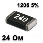 SMD resistor 24R 1206 5%