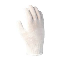 Garden gloves with PVC pattern, white