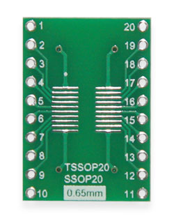 Плата макетна переходник SOP20/SSOP20-DIP20