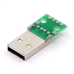 Плата друкарська з роз'ємом USB 2.0 type A male to DIP