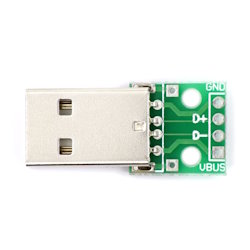 Плата друкарська з роз'ємом USB 2.0 type A male to DIP