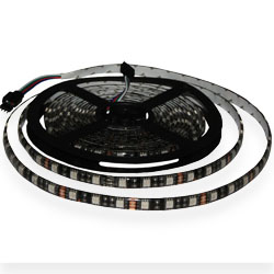 LED Strip Light  SMD 5050 (60) RGB IP65 black base