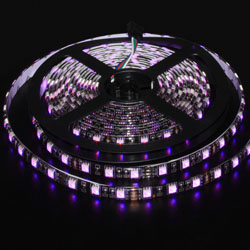 LED Strip Light  SMD 5050 (60) RGB IP65 black base