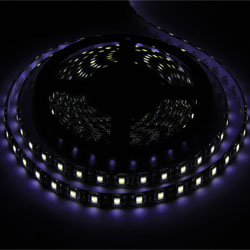 LED Strip Light  SMD 5050 (60) IP65 White natural black base