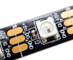 Светодиодная лента SMD 5050 (60) IP24 RGB WS2812B черная основа