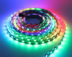 LED Strip Light  SMD 5050 (60) IP24 RGB WS2812B black base