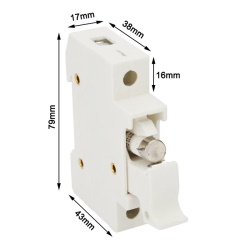 Утримувач запобіжника RT18-32A 10х38мм на DIN-рейку 1P