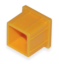 Plug for square profile 20x20x1.2 mm.