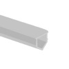 PVC  Machine profile insert 20x20 gray metallic