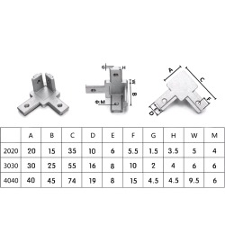  Angle connector  triaxial in-slot connector 4040 EU