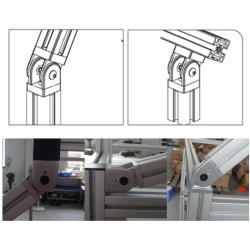  Hinge for machine profile 4040