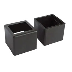 Square adapter pipes 25x25-20x20mm black