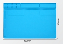 Термостойкий коврик силиконовый TE-610 350*250 мм СИНИЙ