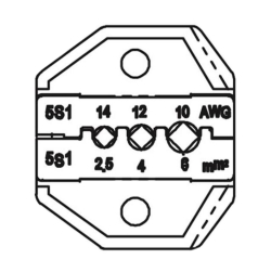 Вставка в клещи CP-5S1D для обжима контактов солнечных панелей