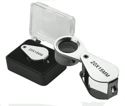 Foldable pocket magnifier MG05007 [x20, d = 15mm]