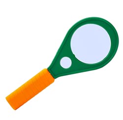 Hand-held magnifier  MG89077 [x3, d = 90mm+x6 d = 23, glass]