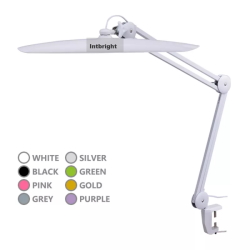 Table lamp on a clamp 9501LED dimming+CCT 182 LED SILVER