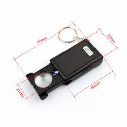 Hand-held magnifier NO.9584 [x45, d=21mm, glass] backlit