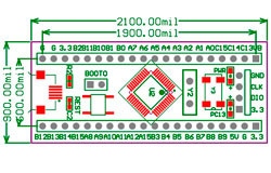 Модуль STM32F1DIP40 +STM32F103С8T6