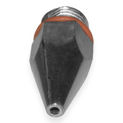 Nozzle-cone of a glue gun 2x35 mm, silumin