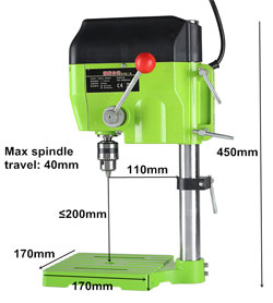 Drilling machine  BG-5169A (480W, 4 thousand/rev, cartridge 10 mm)