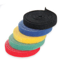  Double-sided Velcro tape  Velcro [10mm x1m] BLACK polymer