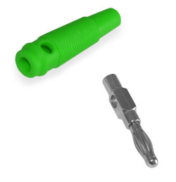 Banana fork 4mm CX-07 Green