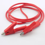 Cable Crocodile - crocodile red 15A 0.75mm2 1meter