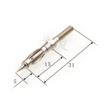 The probe tip is replaceable<gtran/> Zjmling banana 4mm, M3 thread<gtran/>